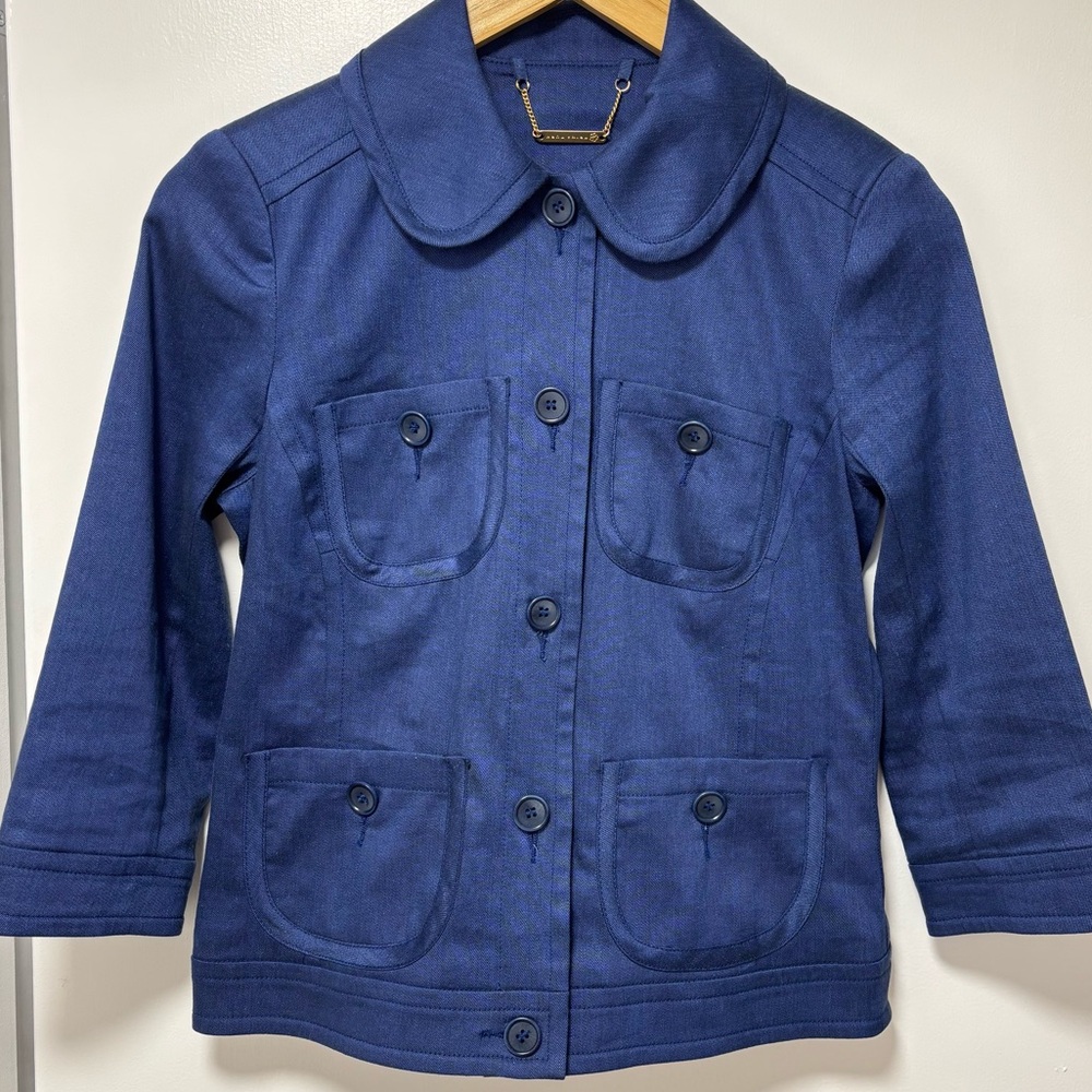 Trina Turk linen blend Etta blazer, size 2